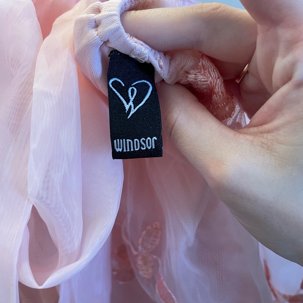 Windsor Pink Chiffon Babydoll Dress - Picture 6 of 6